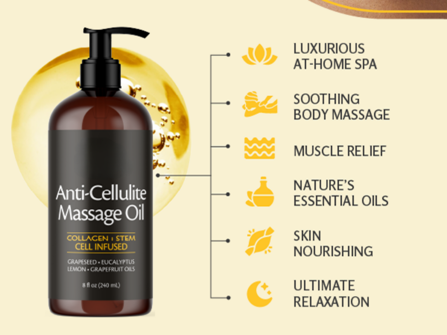 Anti cellulite Massage Oil